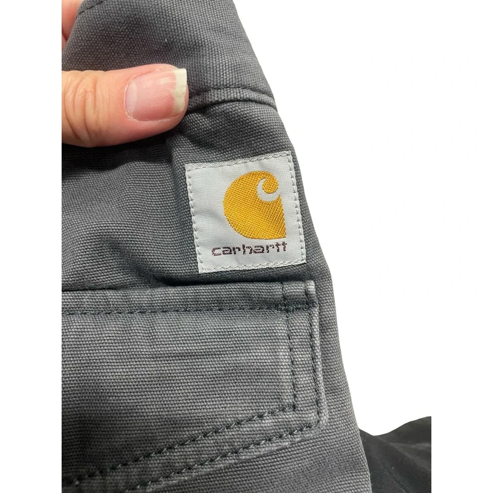 Carhartt Mens Relaxed Fit Cargo Shorts Dark Gray Charcoal 103542 Size 42 Canvas